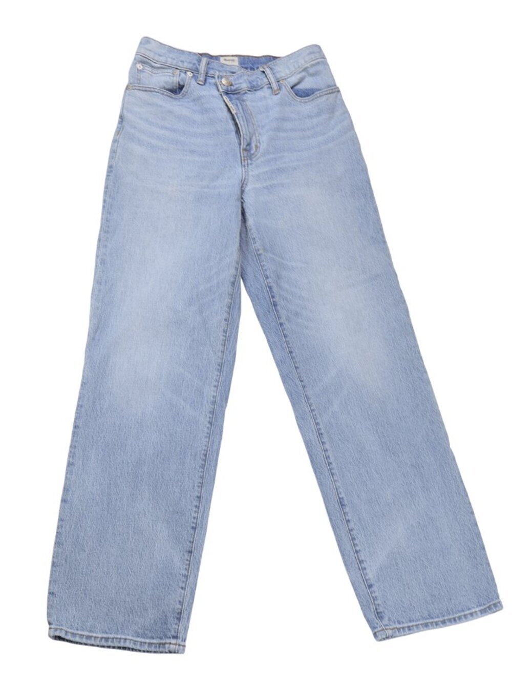 Madewell x Molly Dickson Wide Leg High Rise Jeans Size 27 Light Wash Denim